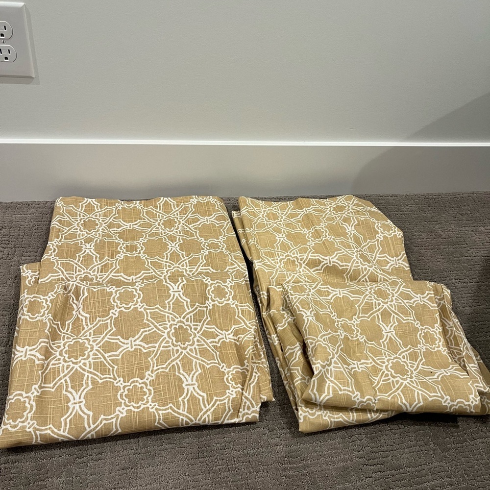 Threshold Moroccan Tile Curtain Panels -84” set of 2
